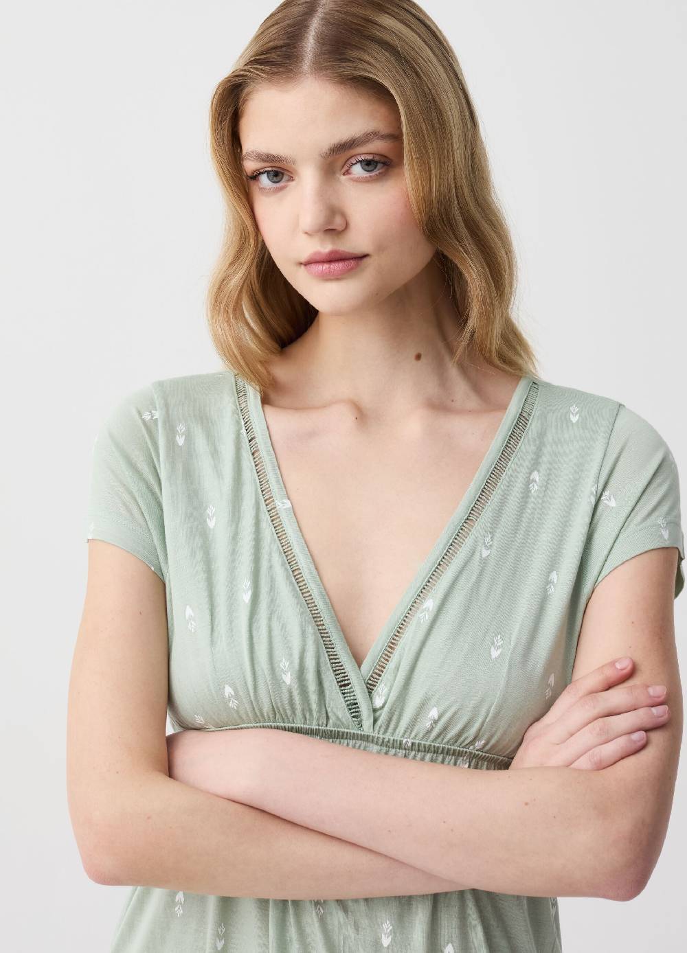 Ovs Camicia Da Notte Stile Impero Con Stampa