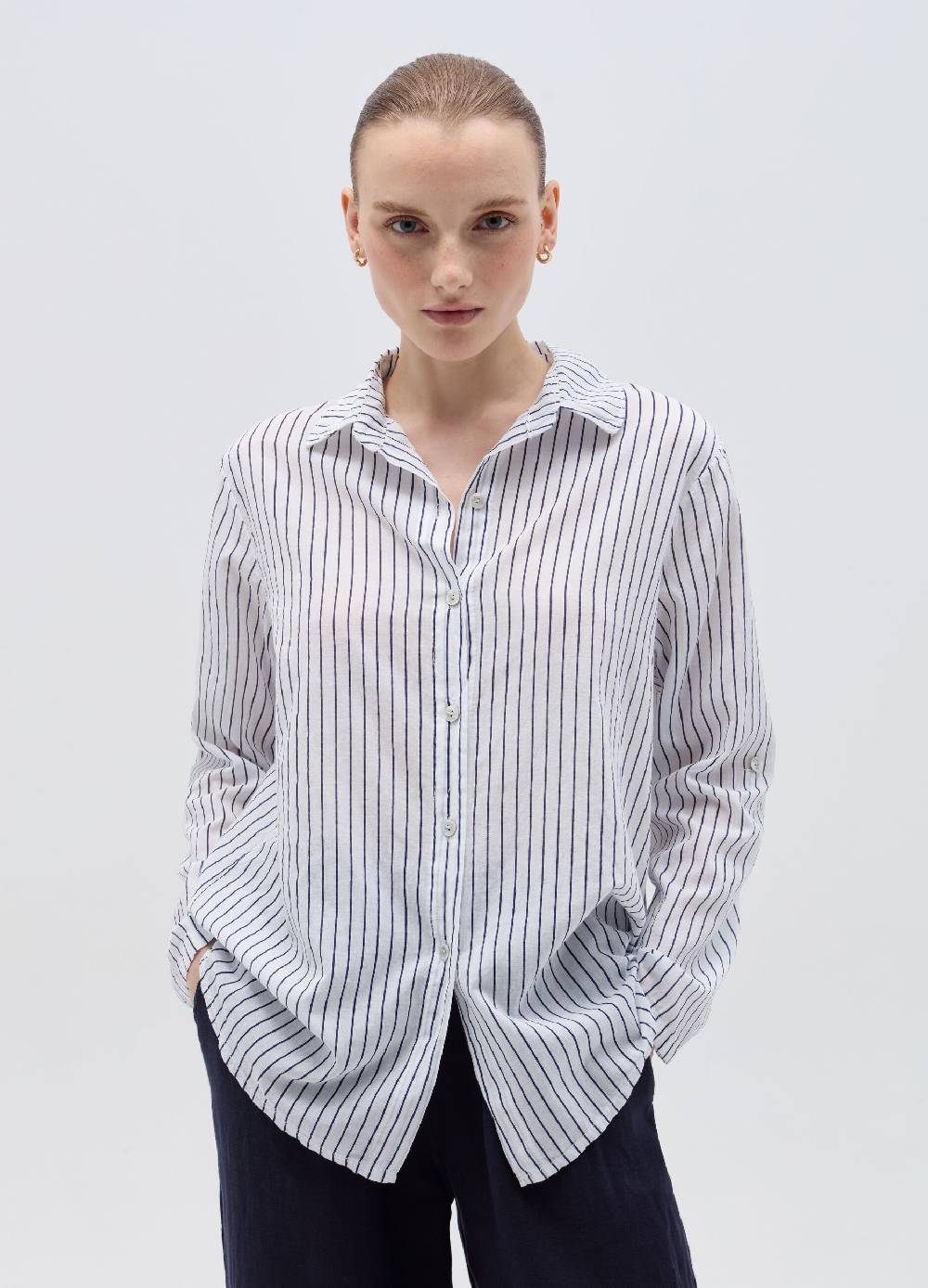 Ovs Camicia In Cotone A Righe