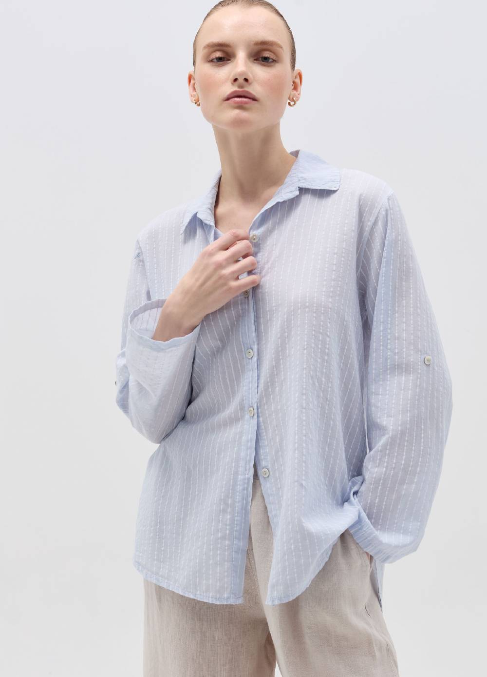 Ovs Camicia In Cotone A Righe