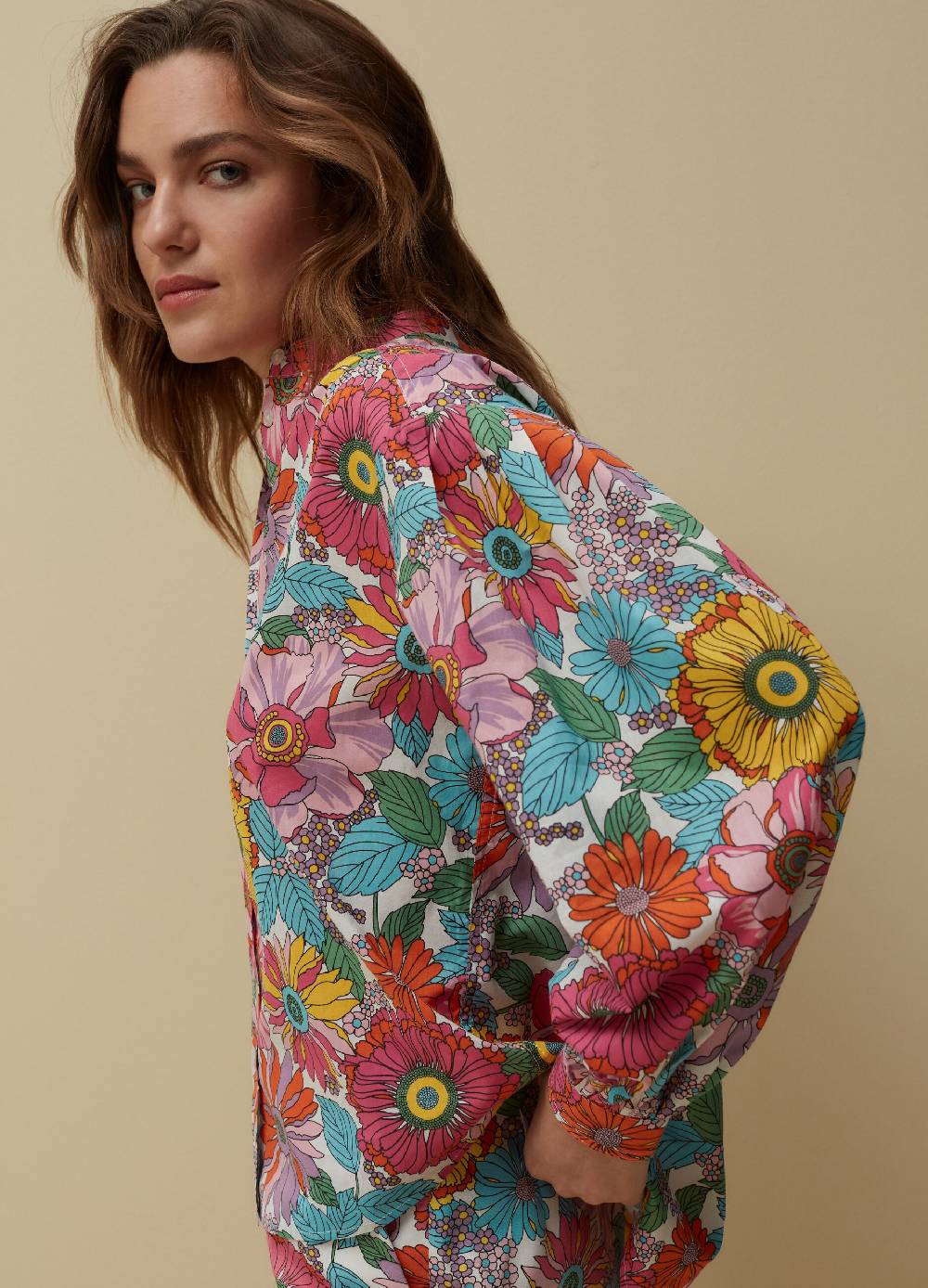 Ovs Camicia In Cotone Con Stampa A Fiori