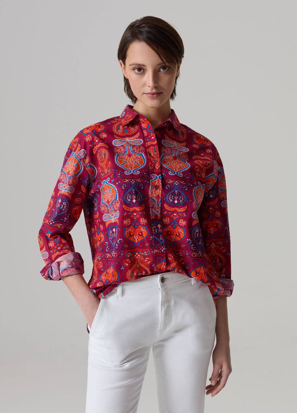 Ovs Camicia in cotone con stampa folk