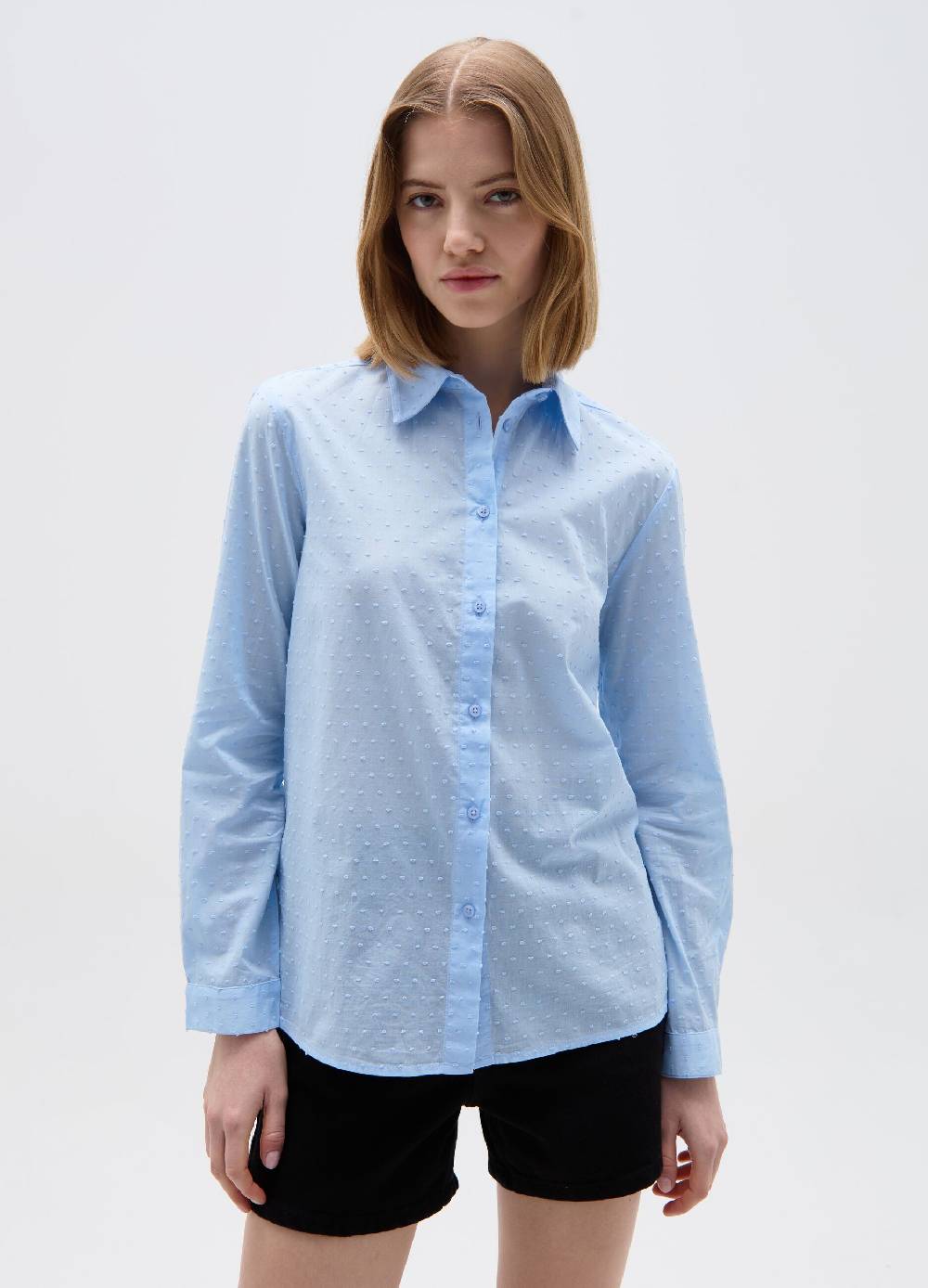 Ovs Camicia In Cotone Dobby