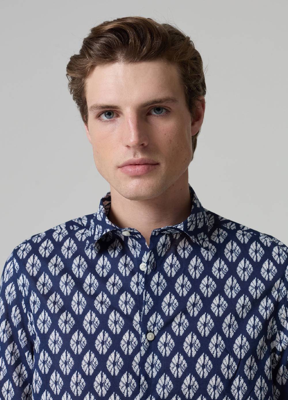 Ovs Camicia In Cotone Fantasia A Rombi