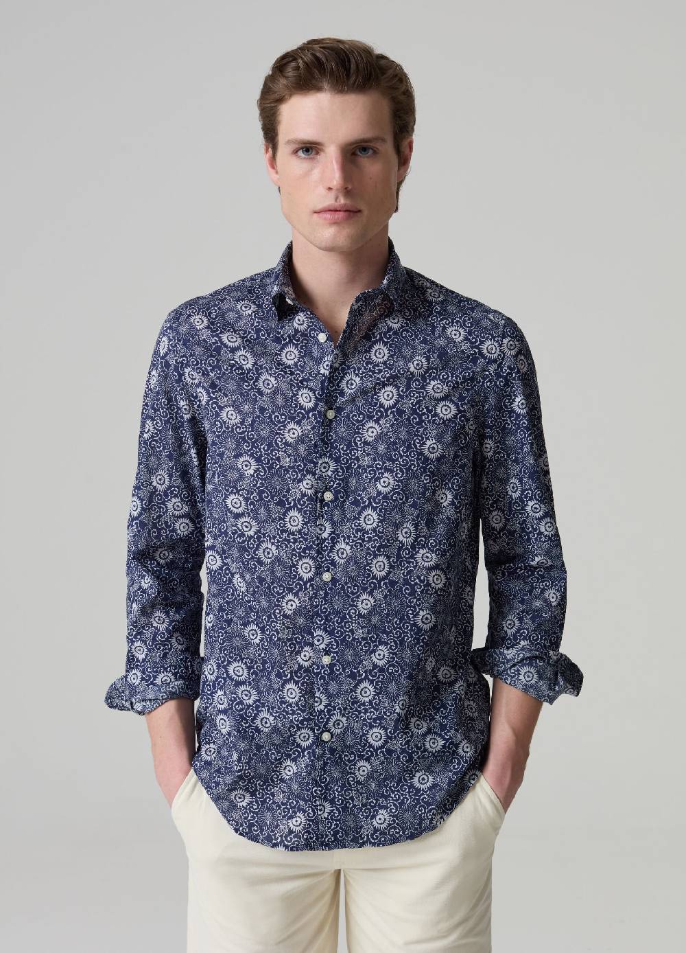 Ovs Camicia in cotone fantasia floreale
