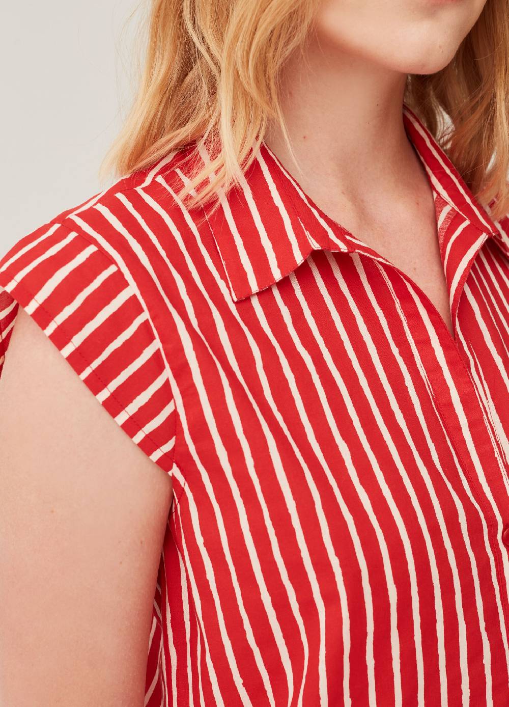 Ovs Camicia In Cotone Maniche Ad Aletta