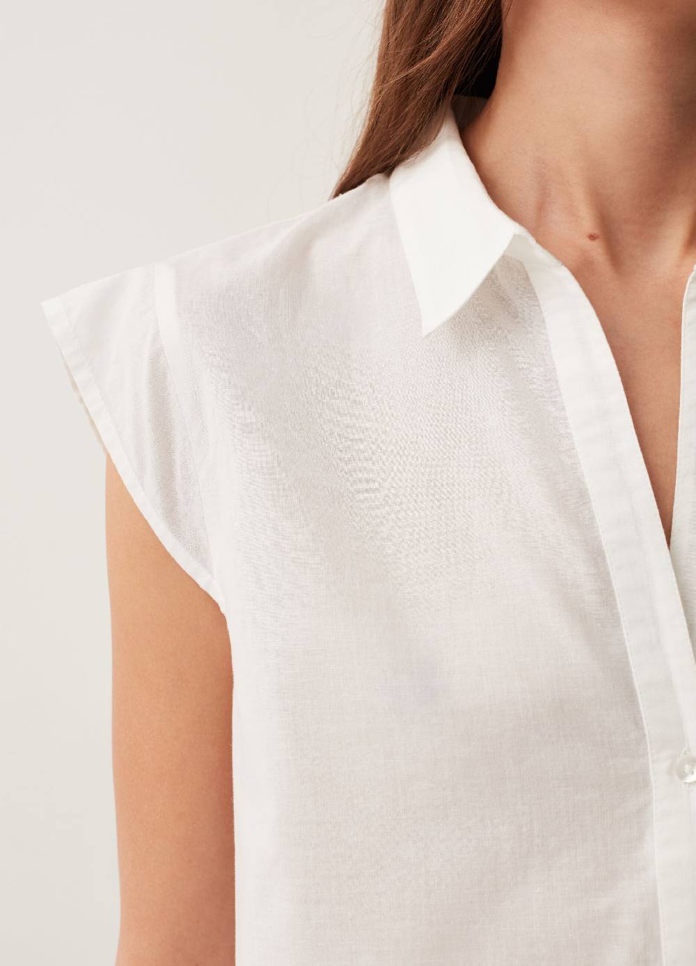 Ovs Camicia In Cotone Maniche Ad Aletta