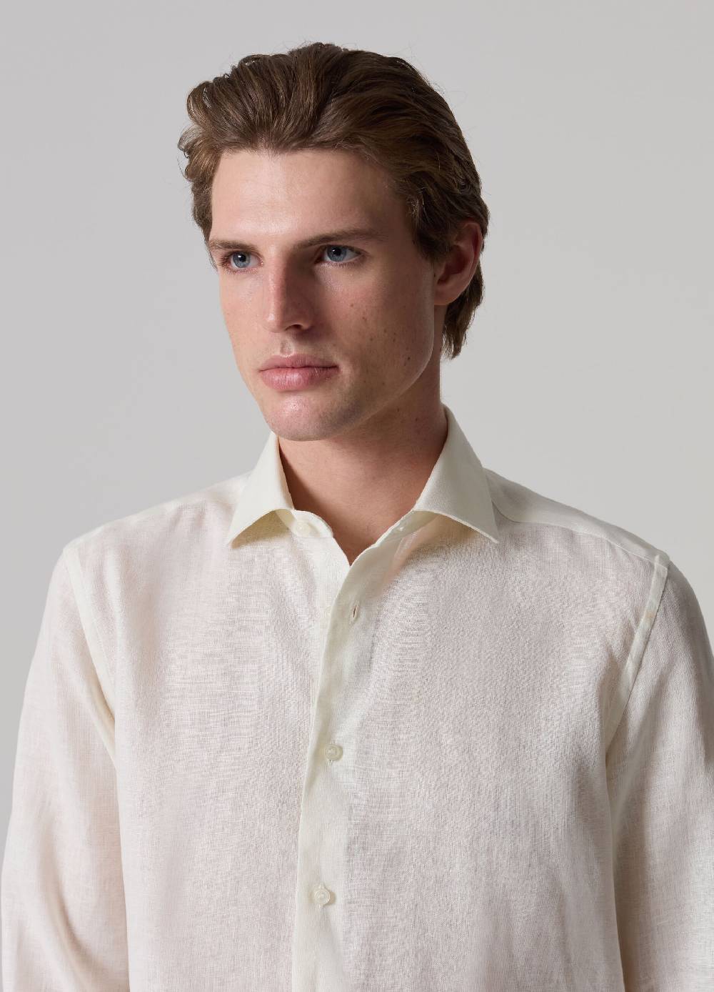 Ovs Camicia in lino con colletto classico