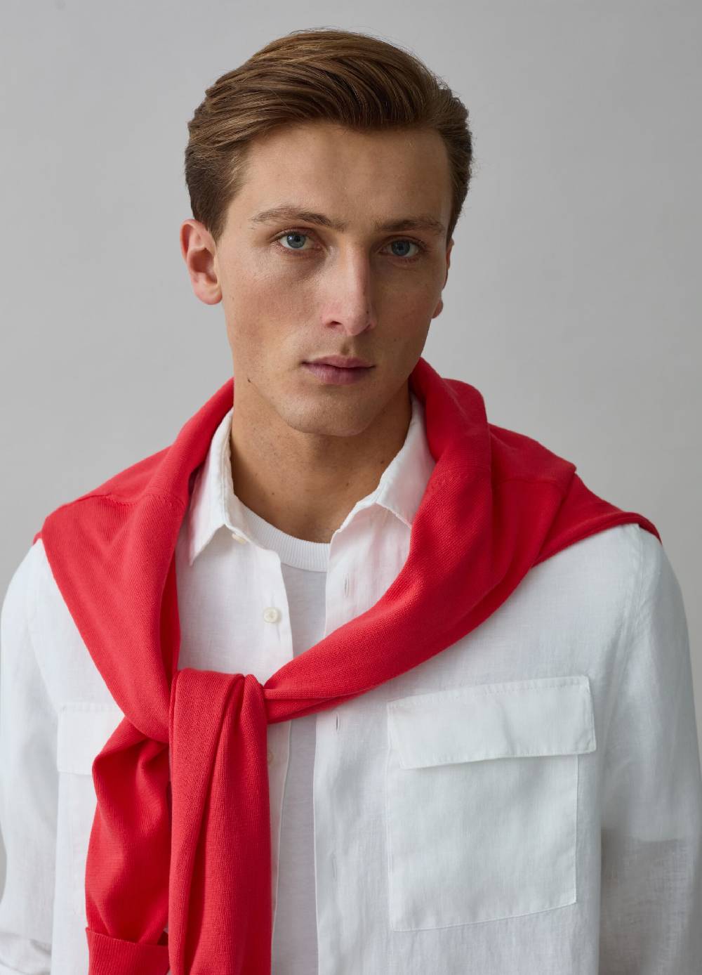 Ovs Camicia In Lino Con Tasche