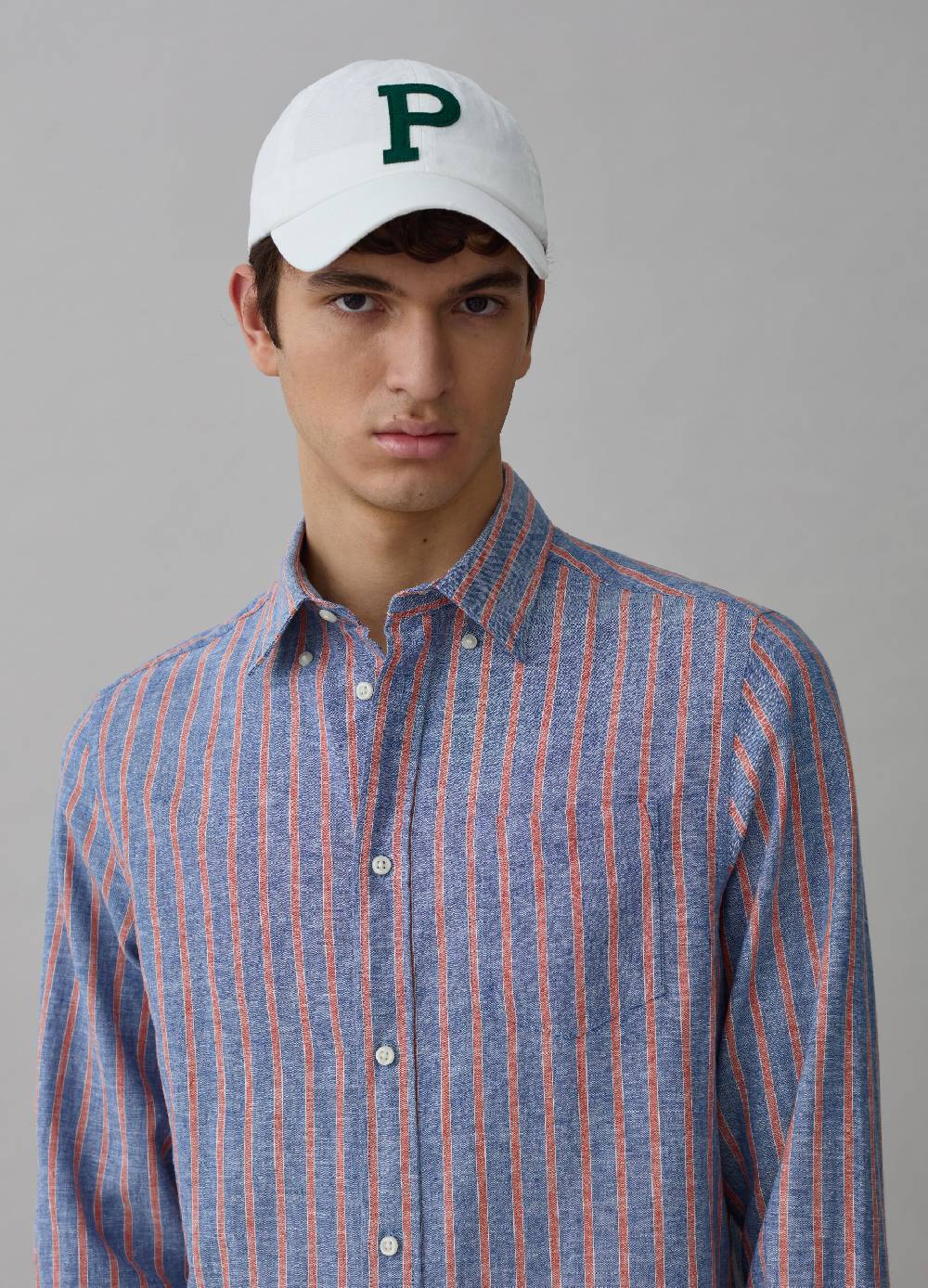 Ovs Camicia In Lino E Cotone A Righe