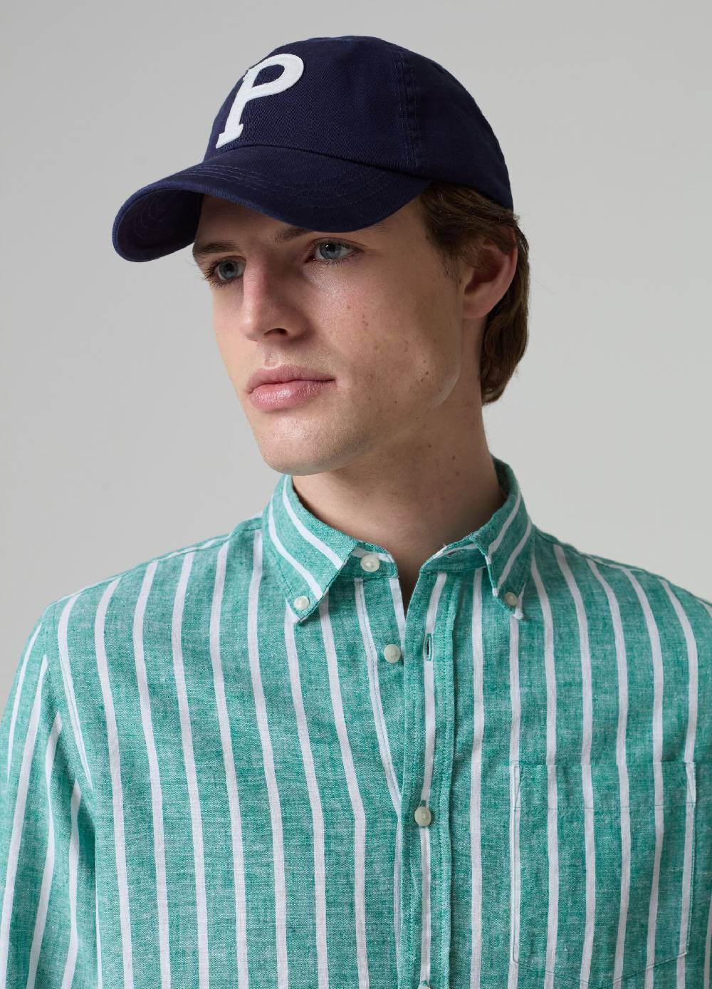 Ovs Camicia In Lino E Cotone A Righe Con Tasca