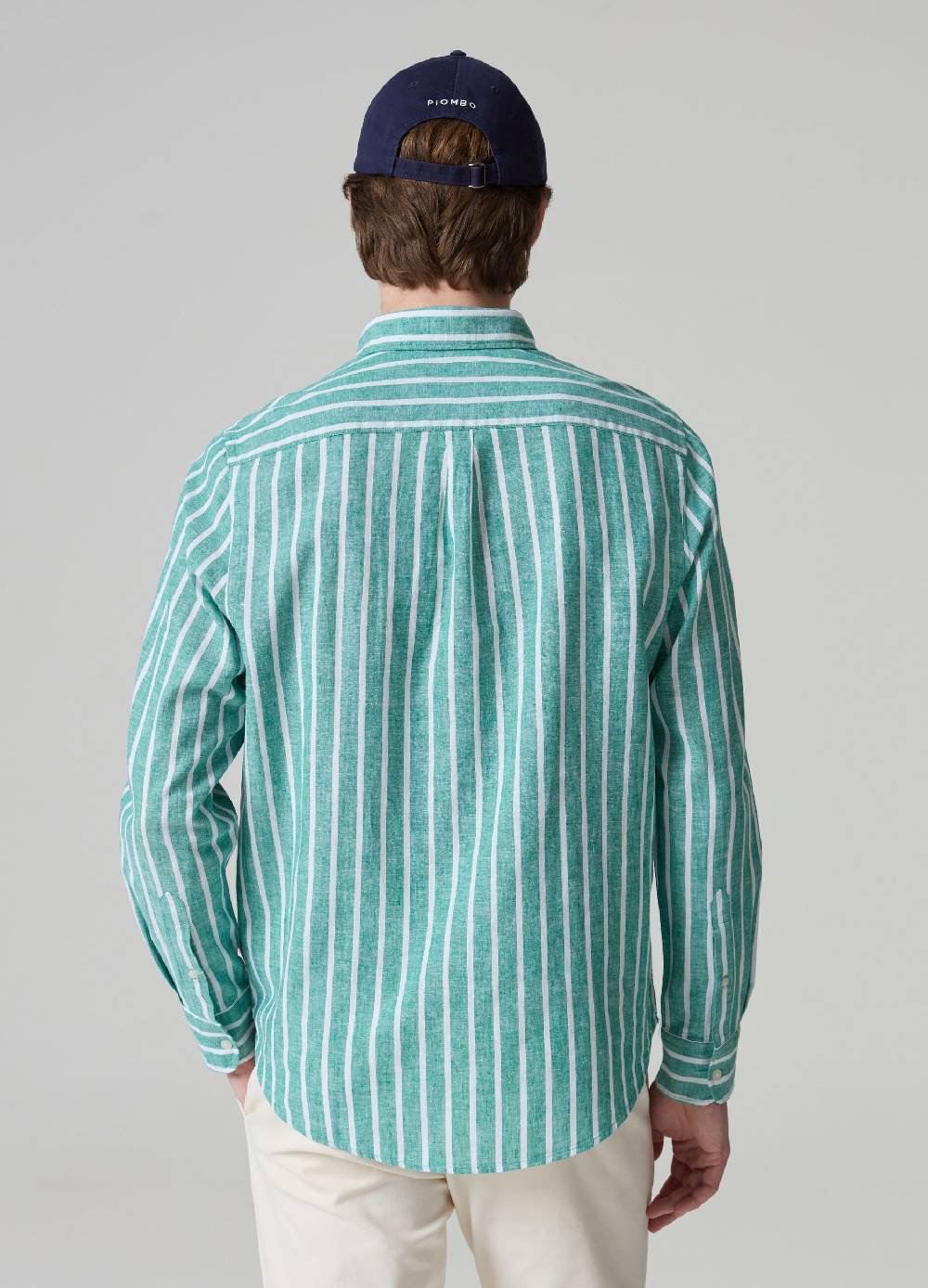 Ovs Camicia In Lino E Cotone A Righe Con Tasca