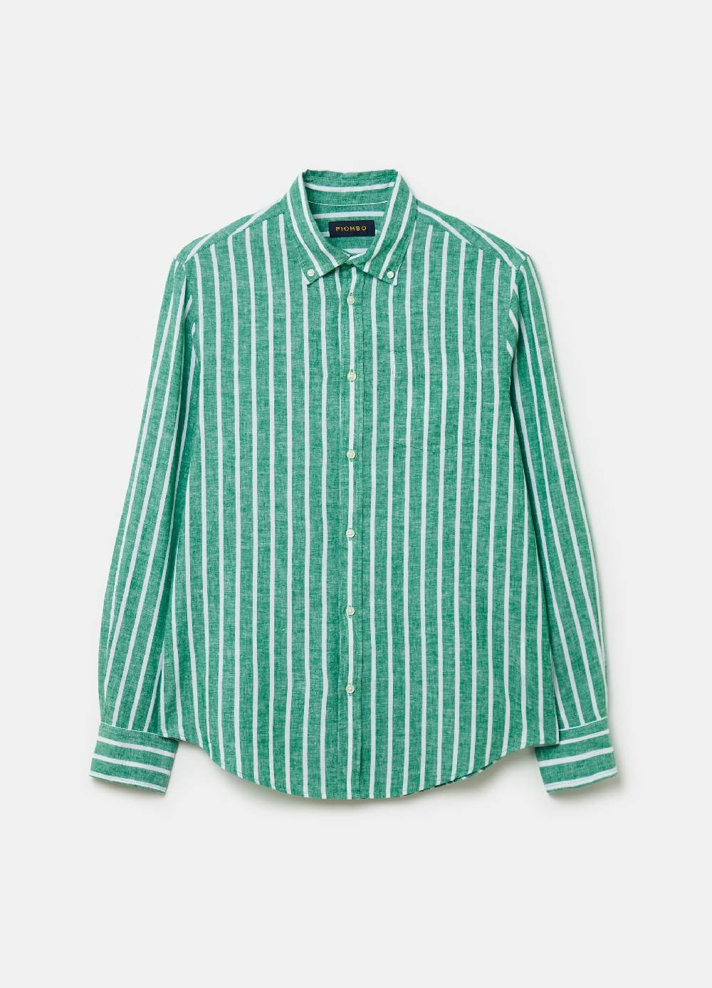 Ovs Camicia In Lino E Cotone A Righe Con Tasca