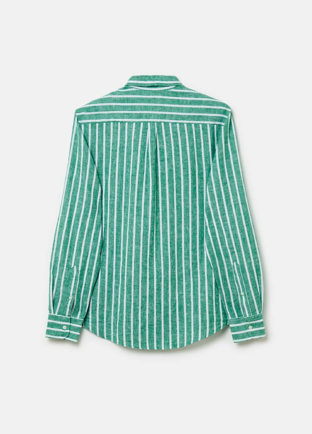 Ovs Camicia In Lino E Cotone A Righe Con Tasca