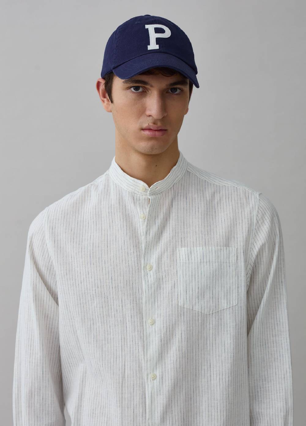 Ovs Camicia In Lino E Cotone A Righe Sottili