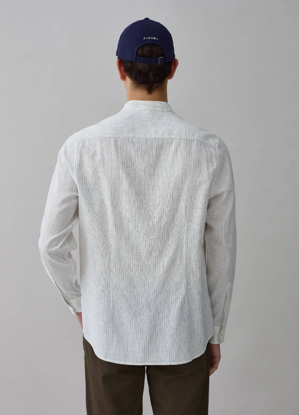 Ovs Camicia In Lino E Cotone A Righe Sottili