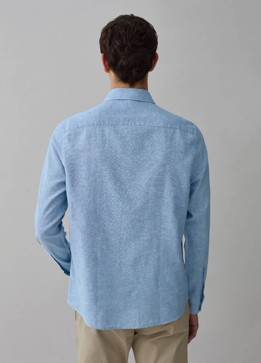 Ovs Camicia In Lino E Cotone Chambray