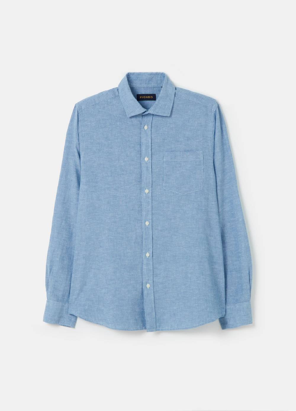 Ovs Camicia In Lino E Cotone Chambray