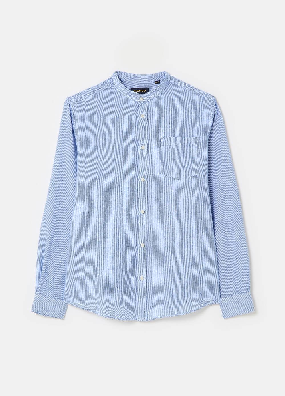 Ovs Camicia In Lino E Cotone Effetto Fiammato
