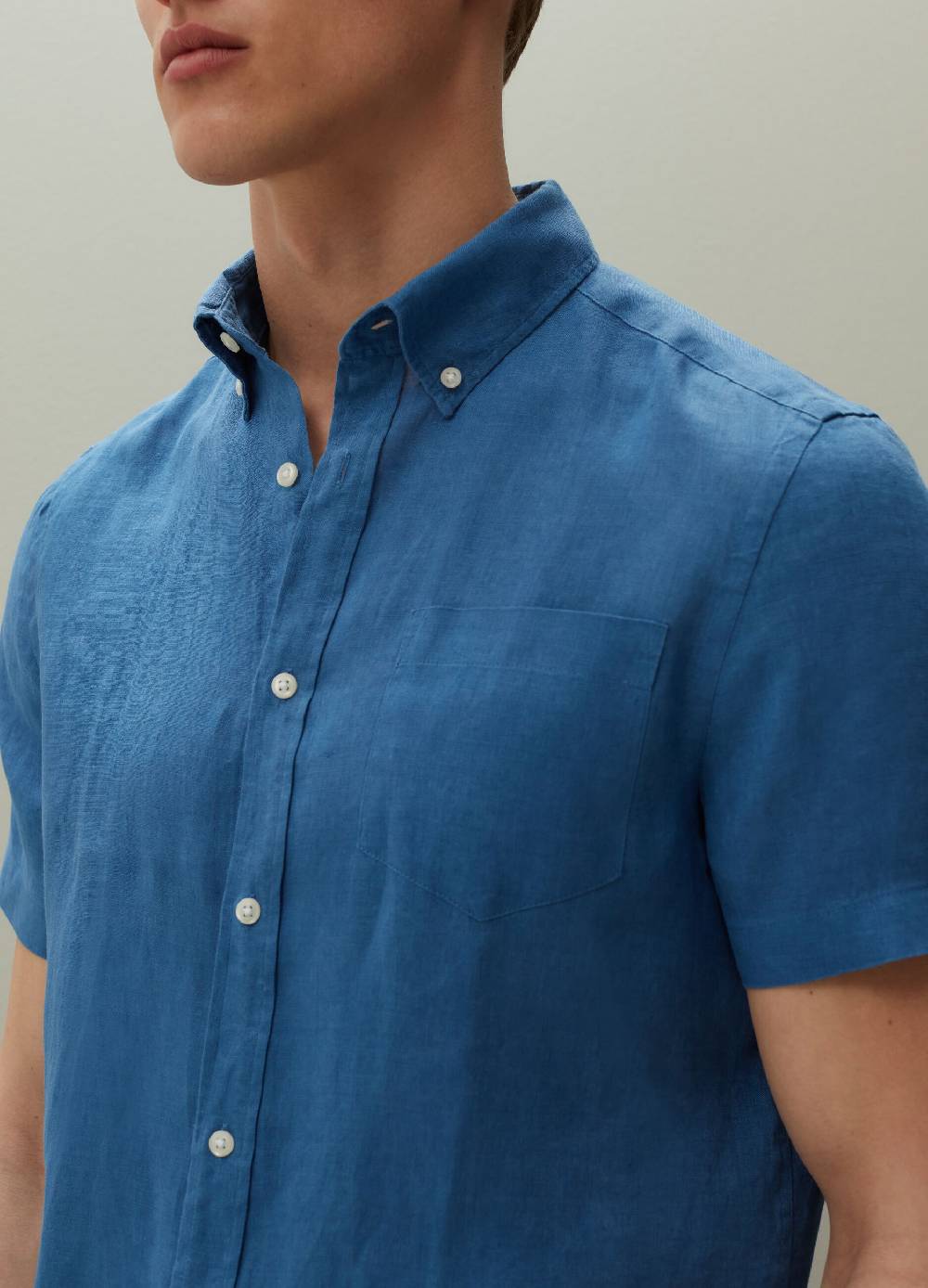 Ovs Camicia In Lino Maniche Corte