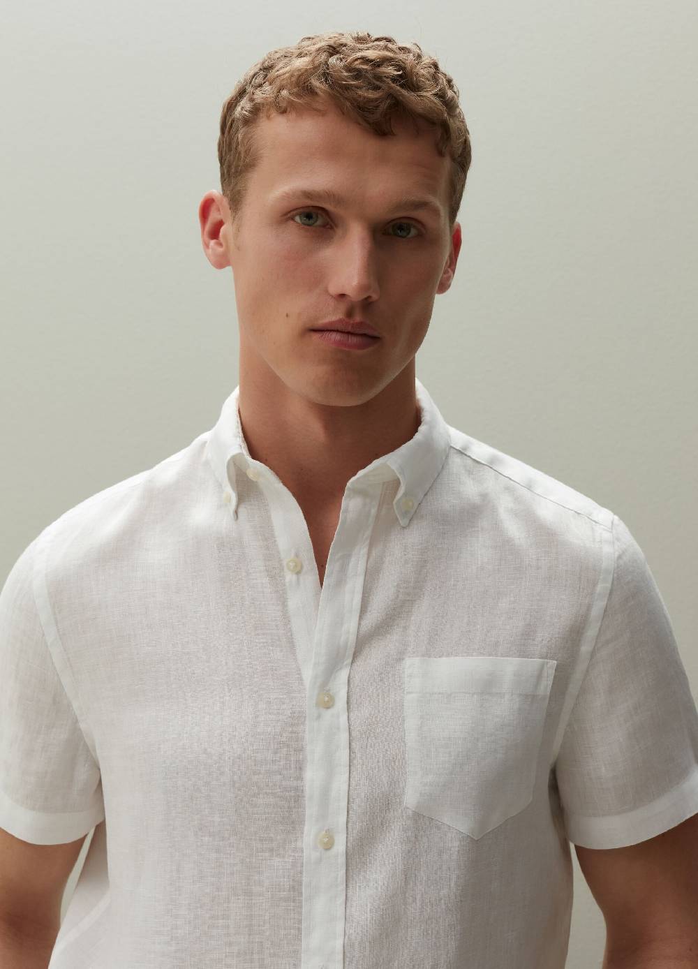Ovs Camicia in lino maniche corte