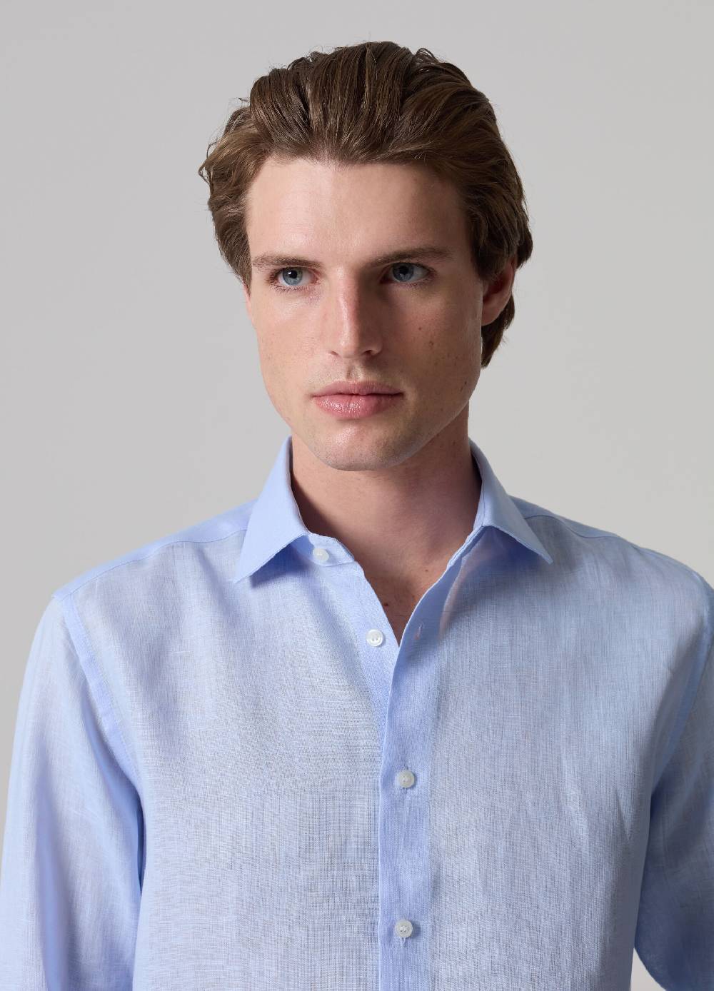 Ovs Camicia In Lino PIOMBO