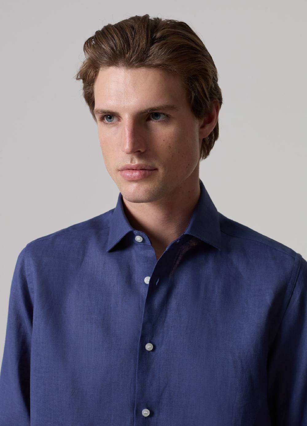 Ovs Camicia In Lino PIOMBO