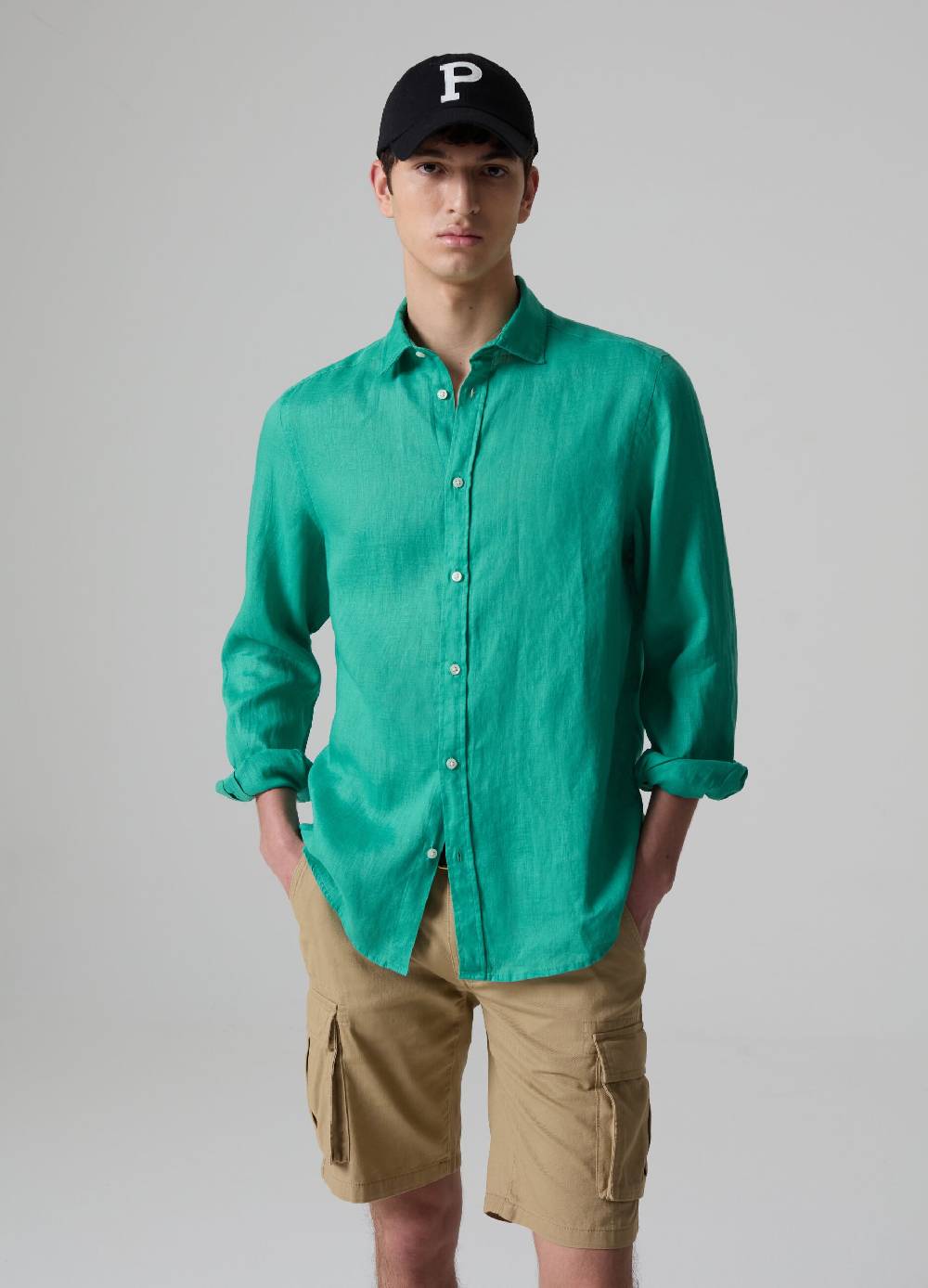 Ovs Camicia in lino tinta unita