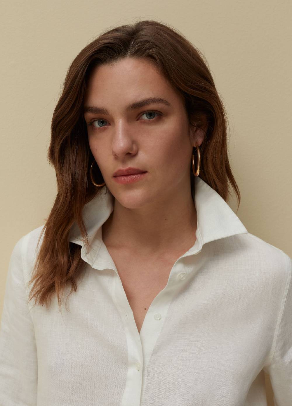 Ovs Camicia In Lino Tinta Unita