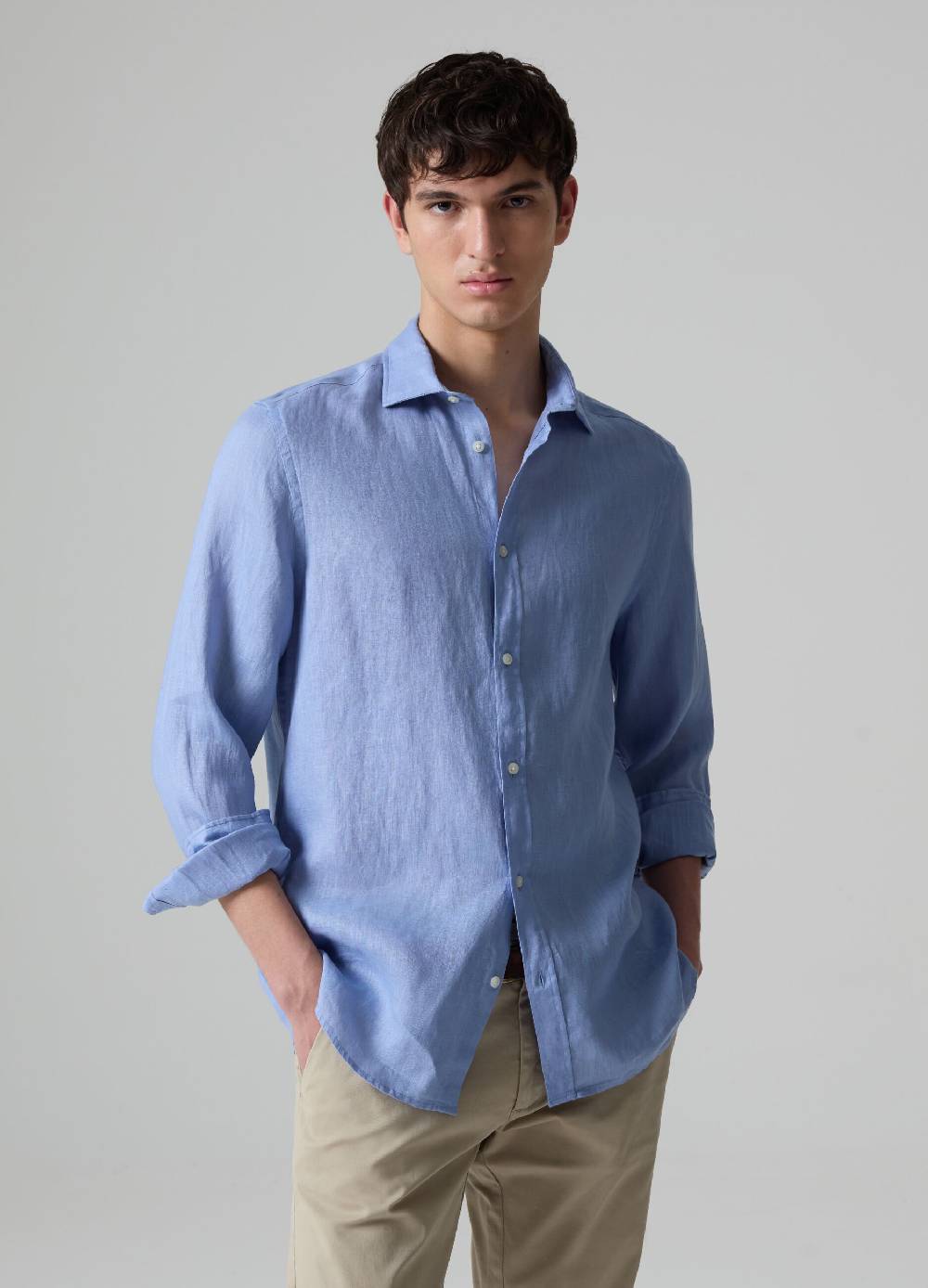 Ovs Camicia in lino tinta unita