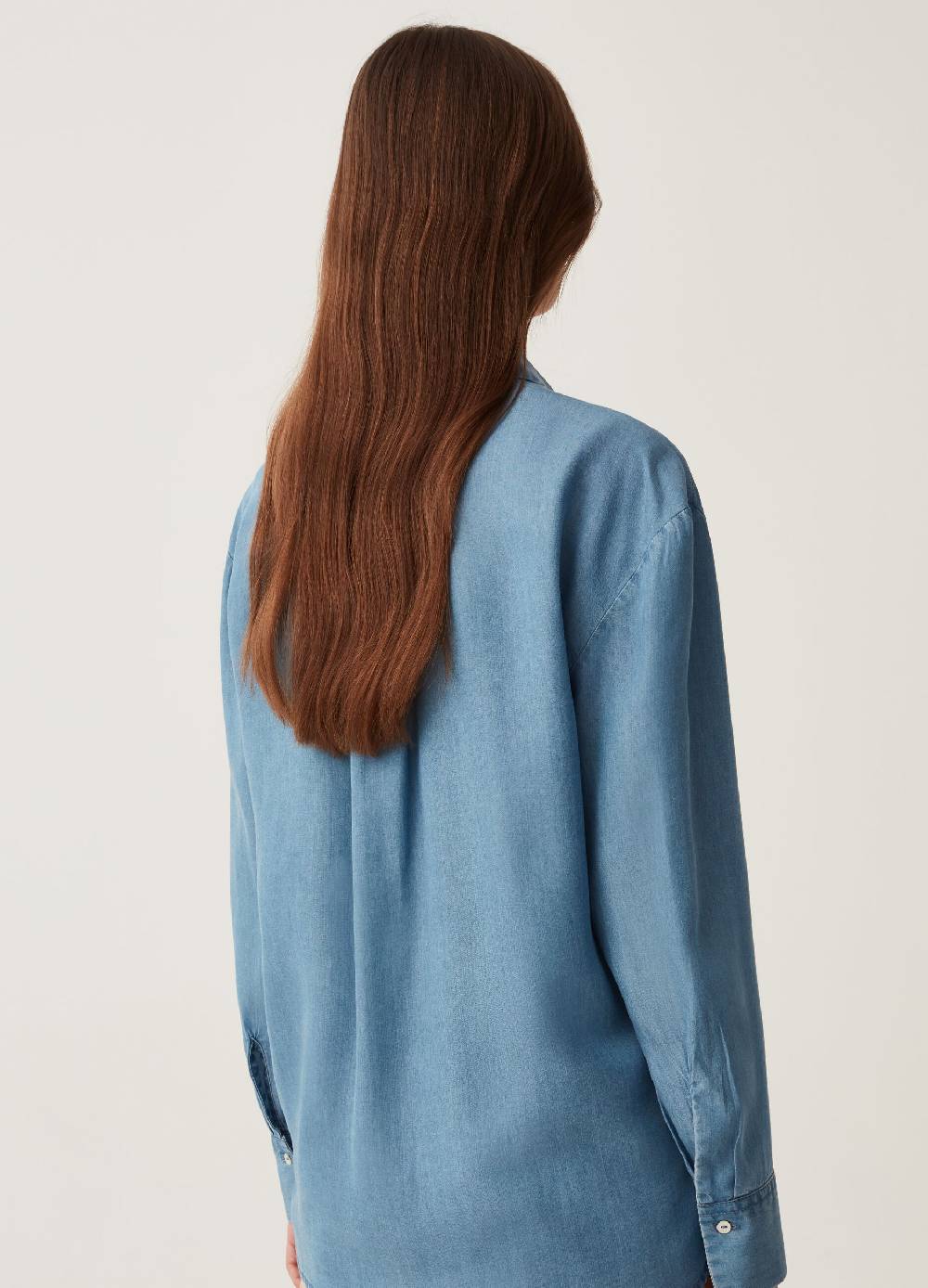 Ovs Camicia In Lyocell Effetto Denim