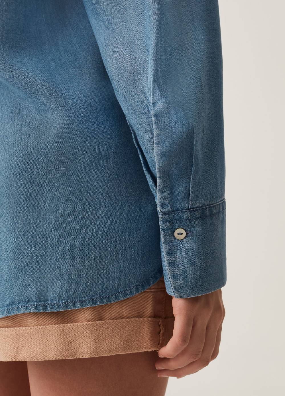 Ovs Camicia In Lyocell Effetto Denim
