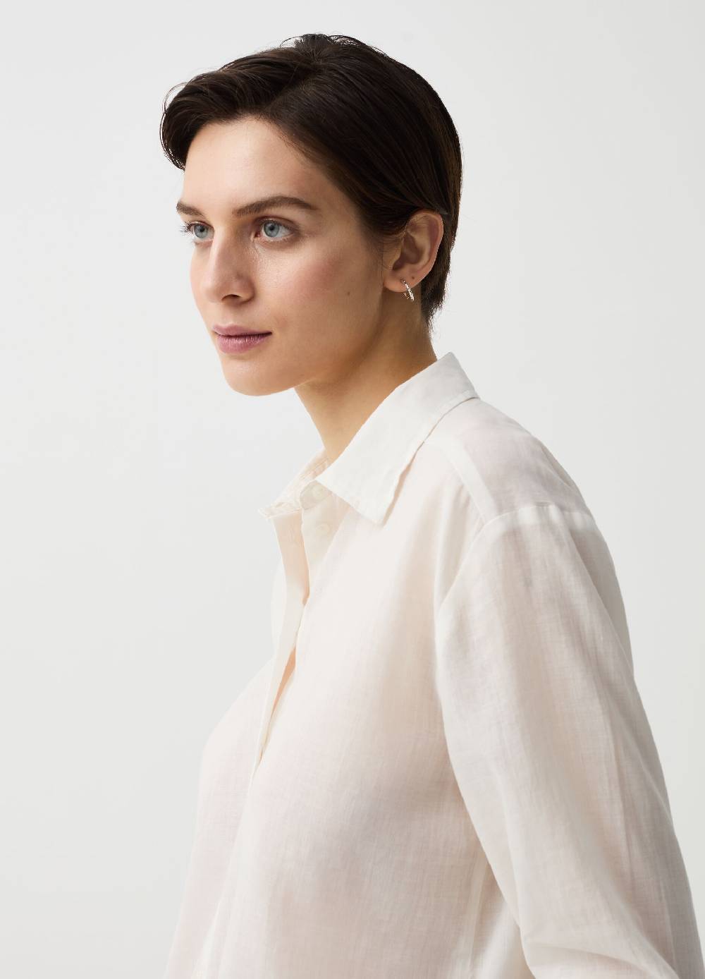 Ovs Camicia In Ramie E Cotone