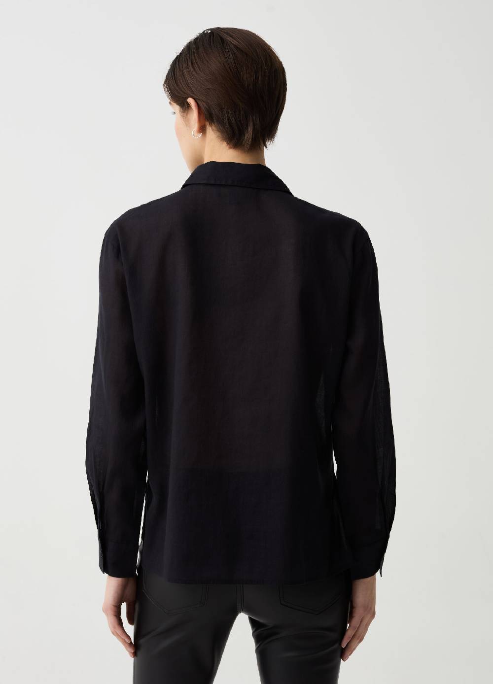 Ovs Camicia In Ramie E Cotone