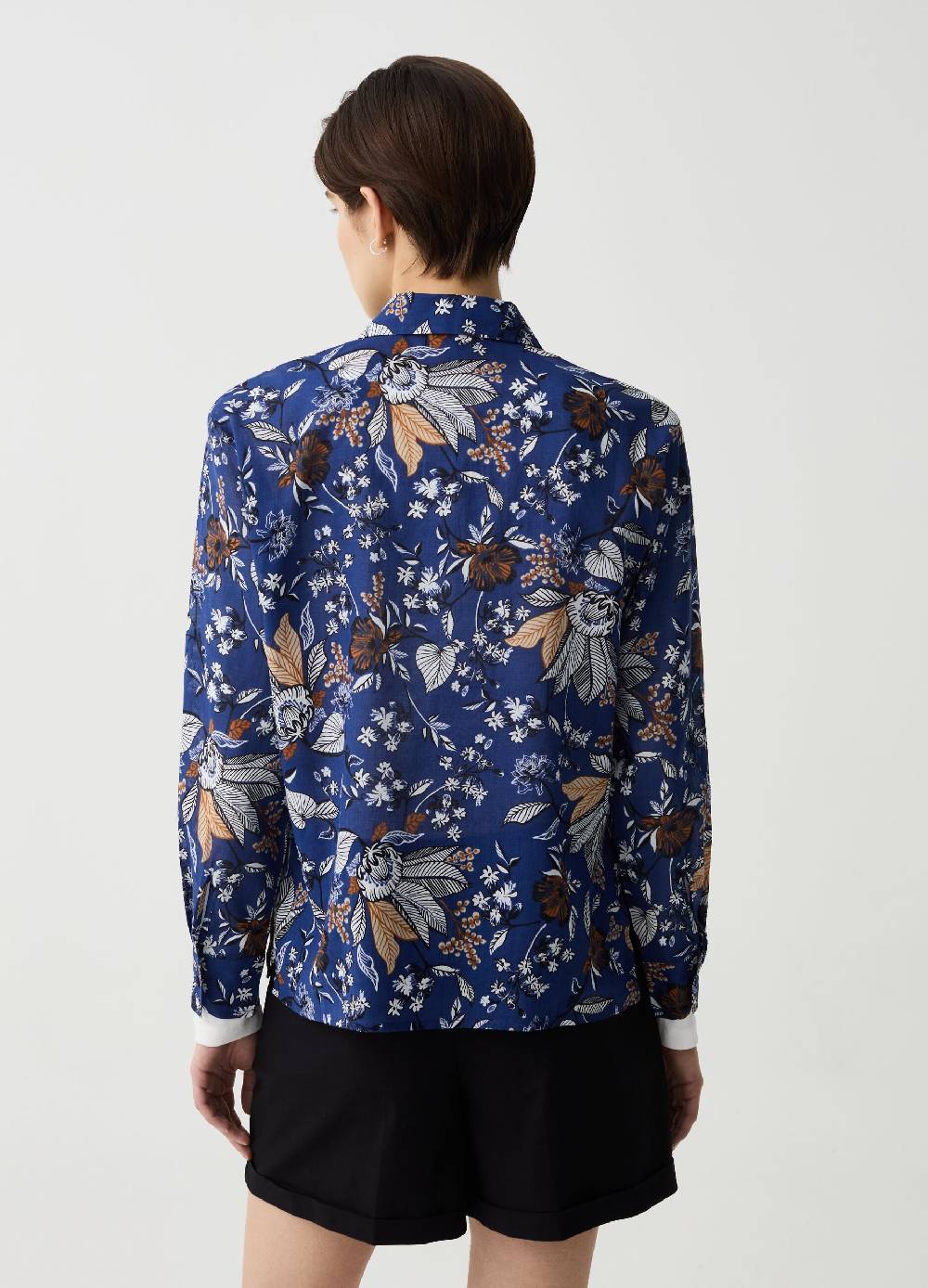 Ovs Camicia In Ramie E Cotone