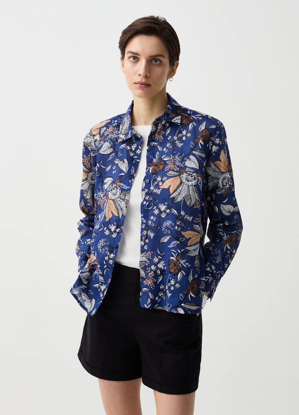 Ovs Camicia in ramie e cotone