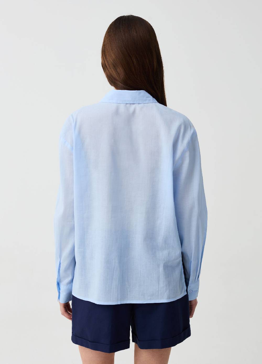 Ovs Camicia In Ramie E Cotone