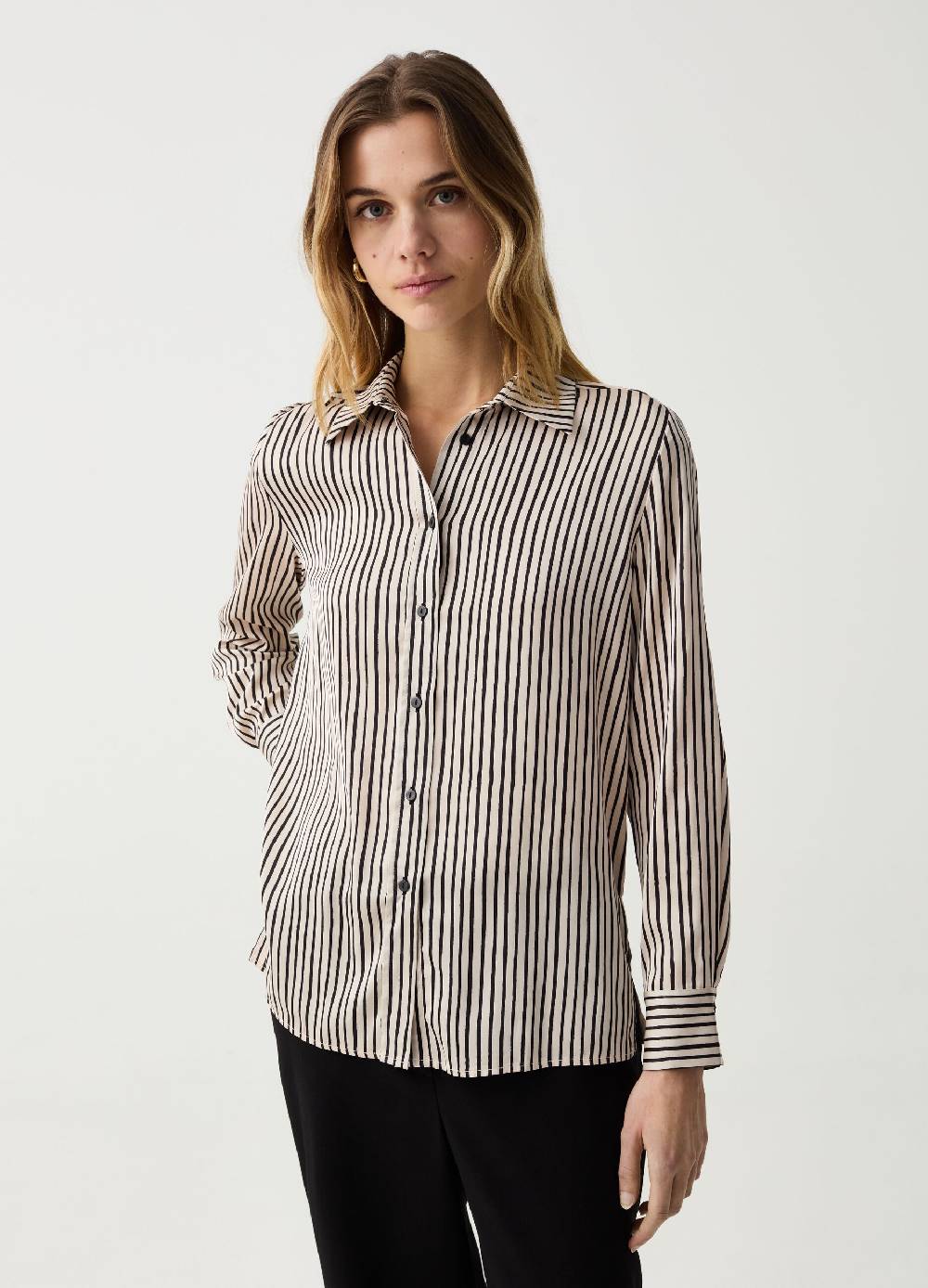 Ovs Camicia In Satin Con Spacchi