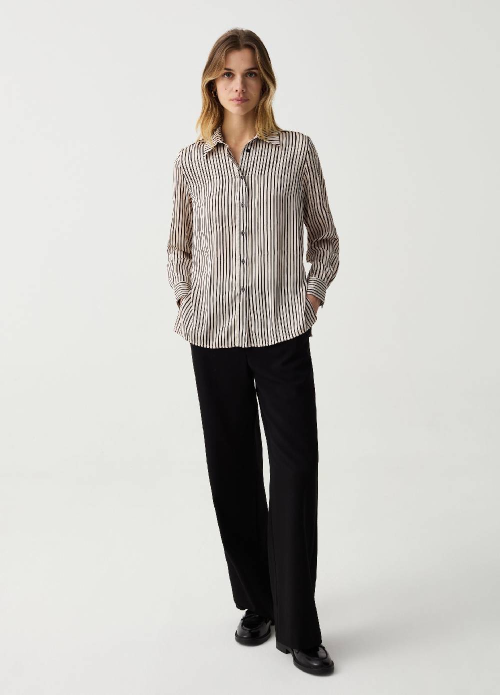 Ovs Camicia in satin con spacchi