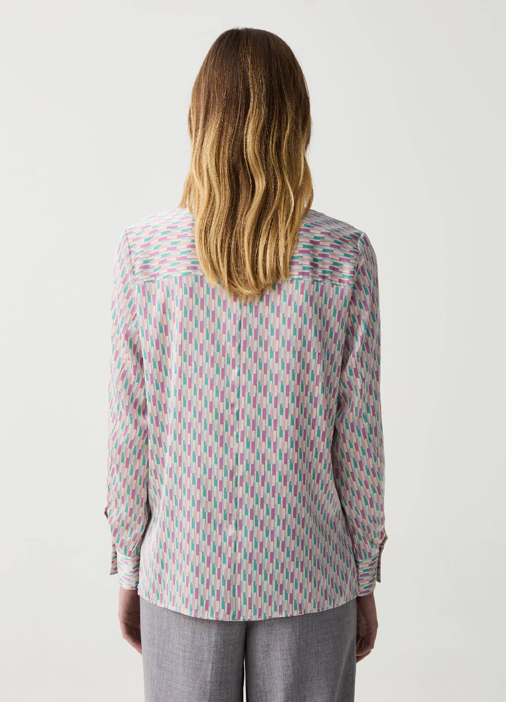 Ovs Camicia In Satin Con Spacchi