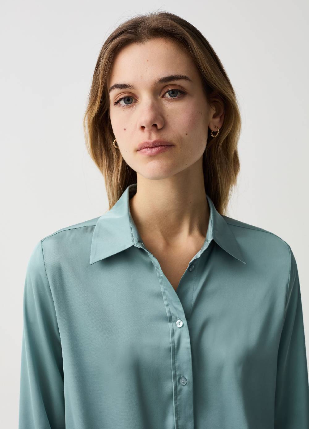 Ovs Camicia in satin con spacchi