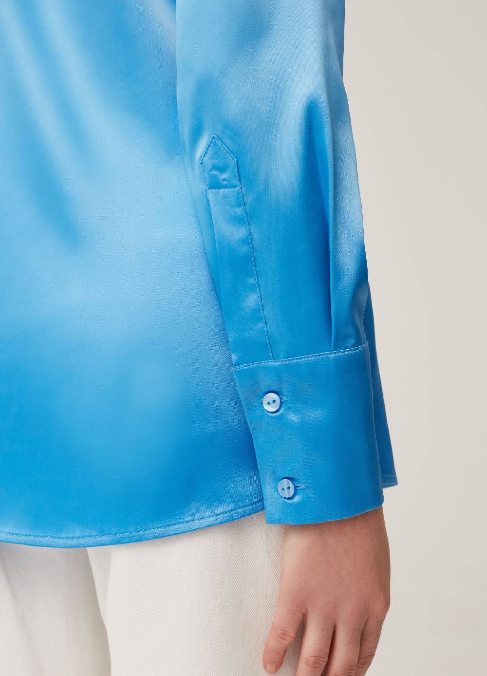 Ovs Camicia In Satin Tinta Unita