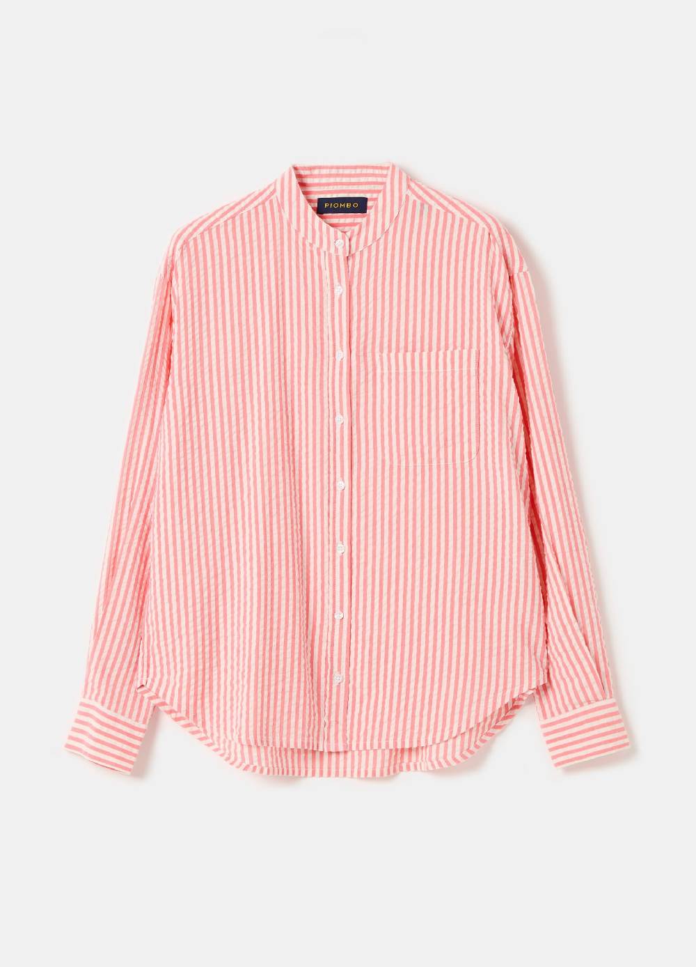 Ovs Camicia In Seersucker A Righe