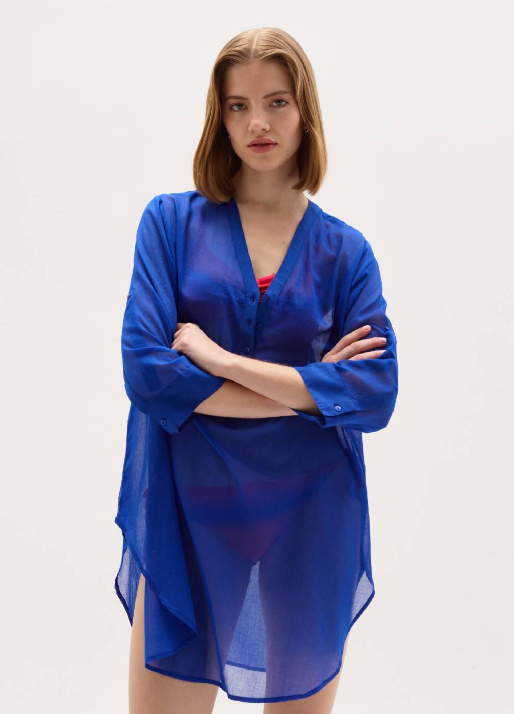 Ovs Camicia lunga copri costume in cotone