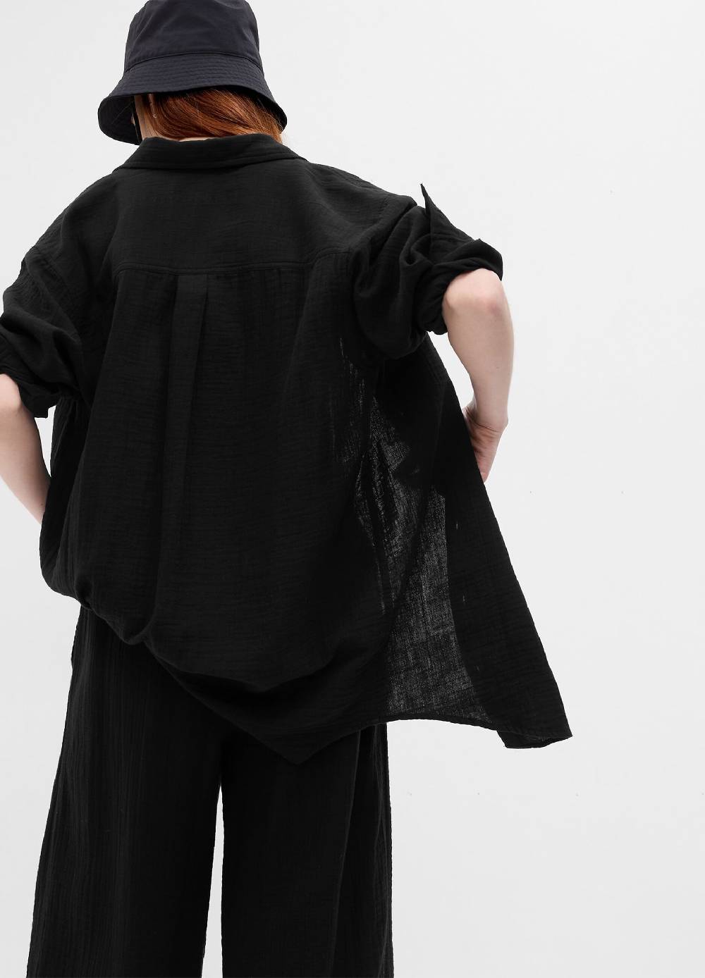 Ovs Camicia Lunga In Garza Di Cotone Con Tasca