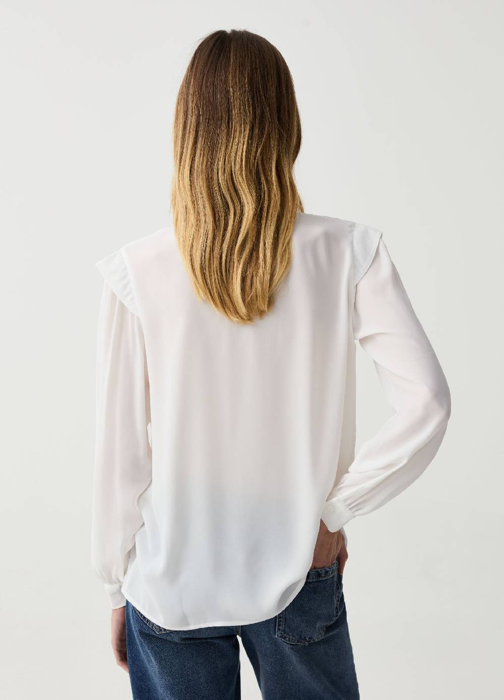 Ovs Camicia Maniche A Sbuffo Con Volant