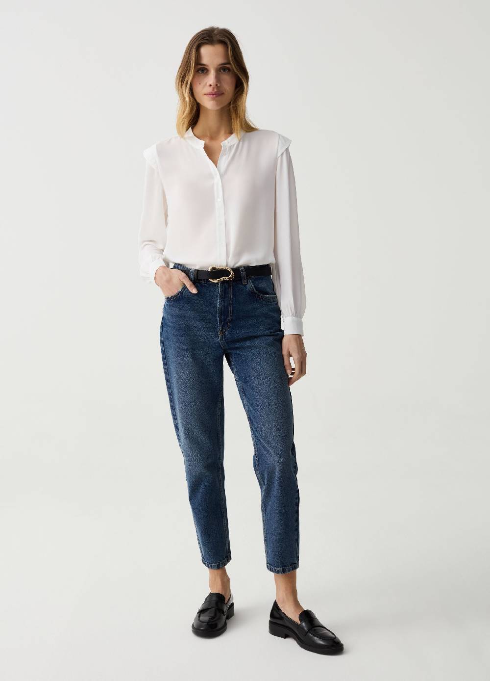 Ovs Camicia maniche a sbuffo con volant