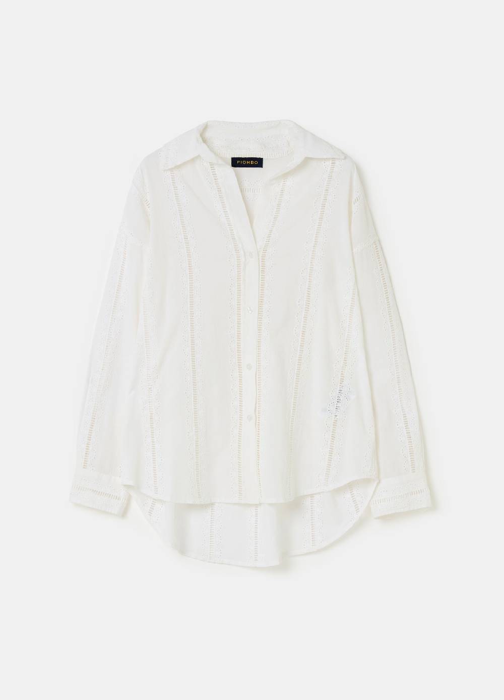 Ovs Camicia Over Con Dettagli Traforati E Sangallo