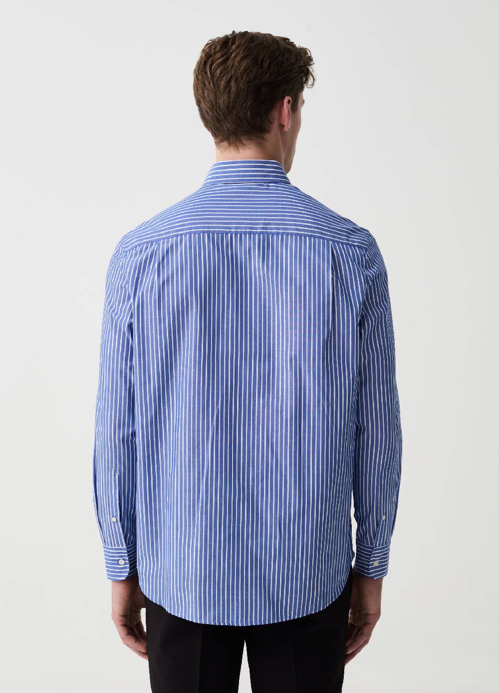 Ovs Camicia Regular Fit A Righe Con Tasca