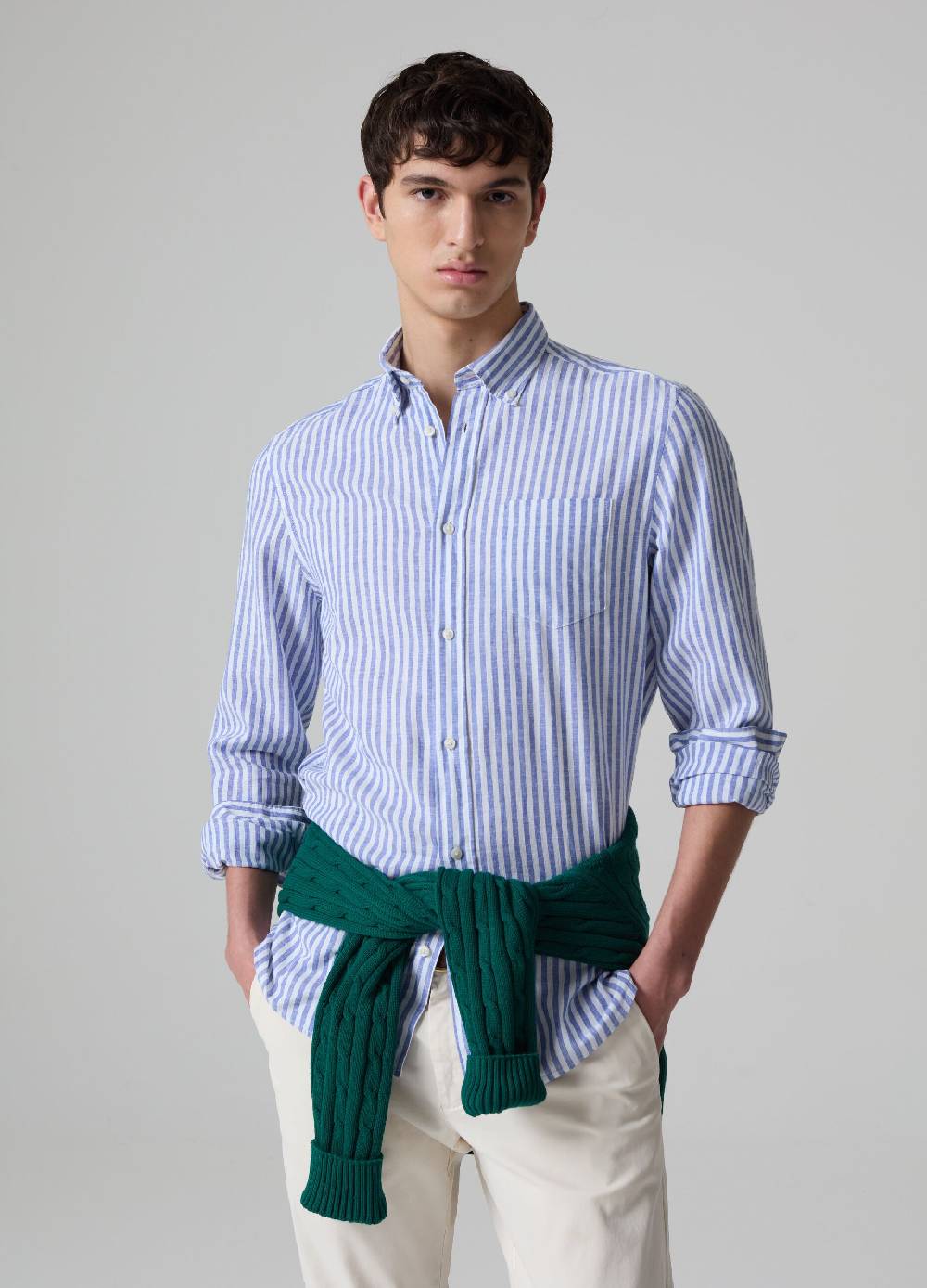Ovs Camicia Regular Fit Button-down A Righe