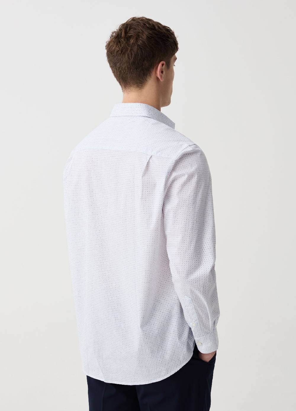 Ovs Camicia Regular Fit Con Micro Fantasia